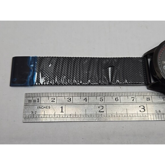 Dita Joker Smile Face Watch Black Mesh Band 42mm Quartz New Battery Mens - Picture 9 of 10